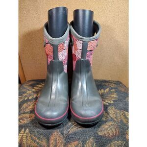 BOGS Youth Floral Winter Boots K Classic Rosey